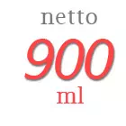 Berat netto minyak goreng refill 900 ml